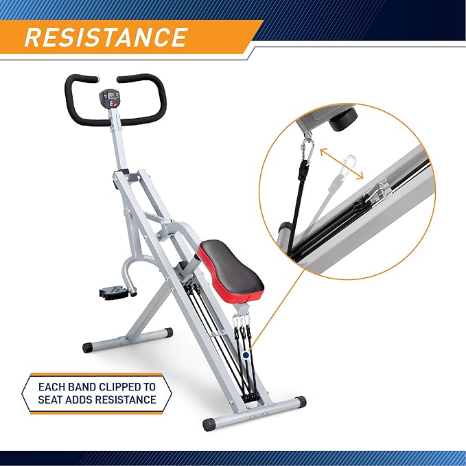 Marcy Squat Rider Machine for Glutes and Quads XJ-6334, Silver