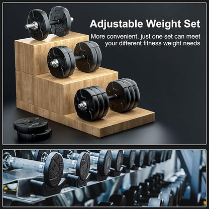 Heavy Adjustable Dumbbell Barbell Set - RUNWE 100 90 70 70 50 50 lb 1" Center 3-in-1 Adjustable