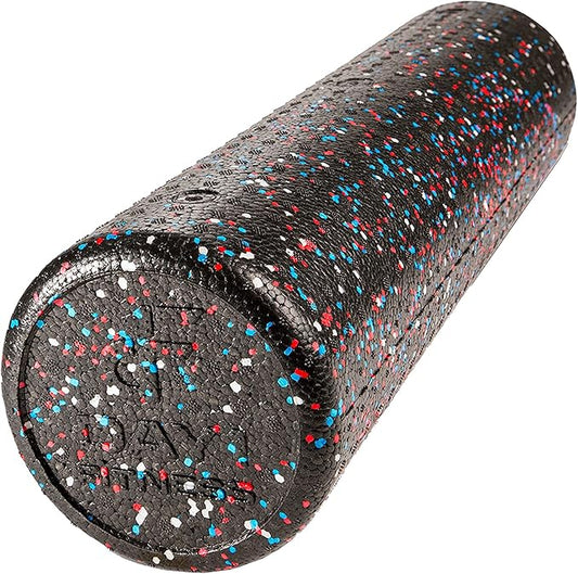 High-Density Round Foam Rollers - 4 Size and 8 Color Options - Massage Rollers for Stretching, Deep Tissue and Myofascial Release