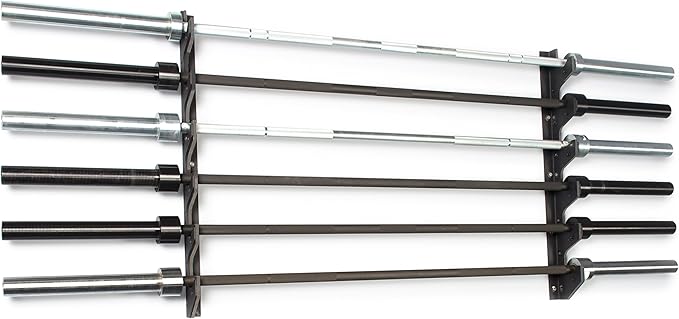 CAP Barbell Horizontal 6 Bar Wall Rack Black