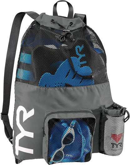 TYR Big Mesh Mummy Backpack, Grey, one size