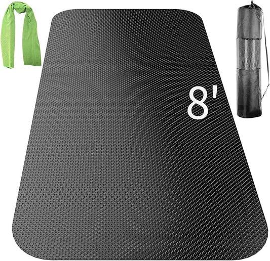 Large Exercise Mat,Exercise Equipment Mat,Treadmill Mat, Exercise Bike Mat, Workout Mats for Home Gym Mats Gym Flooring Rubber Workout Mat Fitness Mat Large Yoga Mat Cardio Mat for Weightlifting, Jump Rope, Non-slipping