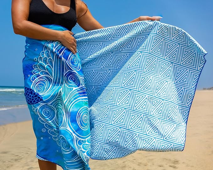 Elite Trend Microfiber Beach Towel - Extra Large 78x35 Inch Sand Free Quick Dry Towel for Travel, Swimming, Yoga, Camping – Lightweight Fast Drying Microfiber Towel