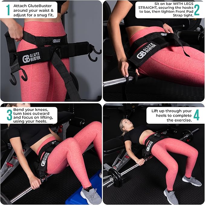 Hip Thrust Belt | Booty Enhancer Hip Thrust Belt for Weights | Dumbbell Belt for Hip Thrust & Glute Workout Equipment | Hip Thrust Belt for Dumbbells Heavy | Butt Workout Equipment