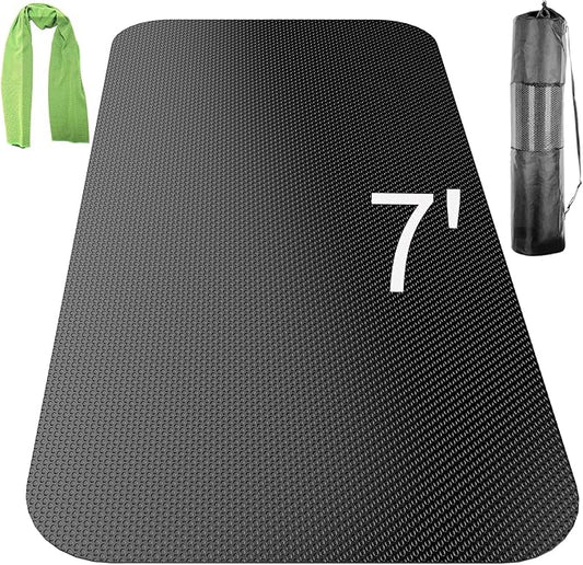 Large Exercise Mat,Exercise Equipment Mat,Treadmill Mat, Exercise Bike Mat, Workout Mats for Home Gym Mats Gym Flooring Rubber Workout Mat Fitness Mat Large Yoga Mat Cardio Mat for Weightlifting, Jump Rope, Non-slipping