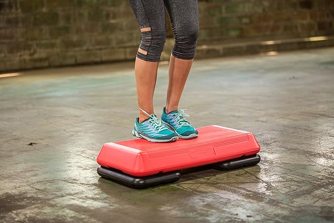 The Step Circuit Size Aerobic Platform, Circuit Size Steppers for Exercise with Risers for Adjustable Home Workout, Stair Stepper for Exercise and Home Gym