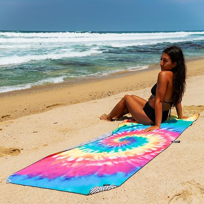 EliteTrend Microfiber Beach Towel Waffle – Extra Large Sand Free Quick Dry Towel For Travel, Swimming, Pool, Yoga, Hiking, Camping – Lightweight Fast Drying Microfiber Towel Compact Adults 78x35 Inch