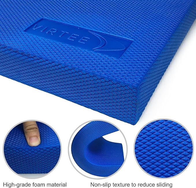 Balance Pad, Foam Pad, Non-Slip Yoga Cushion Knee Pad Yoga boards for Physical Therapy, Stability Exercise, Rehabilitation, 15. 5 x 12. 8 x 2 inch