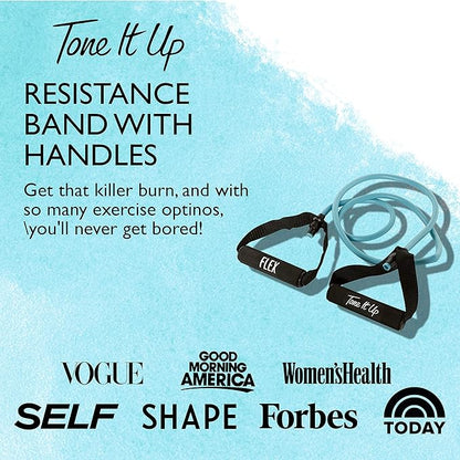 Tone It Up Fitness Equipment, Resistance Bands & Toning Ropes for Strength Training, Toning, and Sculpting - Arms, Legs, Glutes & Core Exercises & Full Body Cardio Home Workouts & Travel