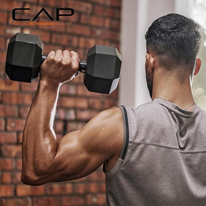 CAP Barbell Dumbbell Set with Rack 150lbs and 210lbs