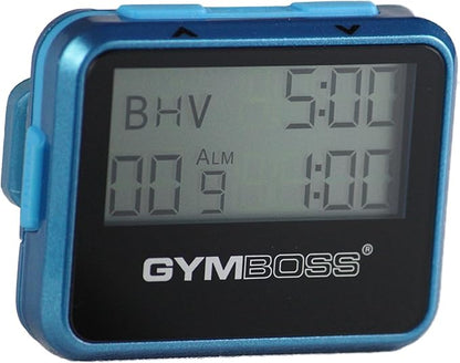 Gymboss Interval Timer and Stopwatch - Teal/Blue Metallic Gloss