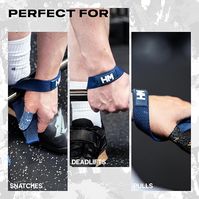 lifting Wrist Straps - Hand Wraps for Olympic Lifting, Snatch, Pulls, and Deadlift straps. Weight lifting wrist wraps, gym accessories for women and men, Straps for weight lifting.