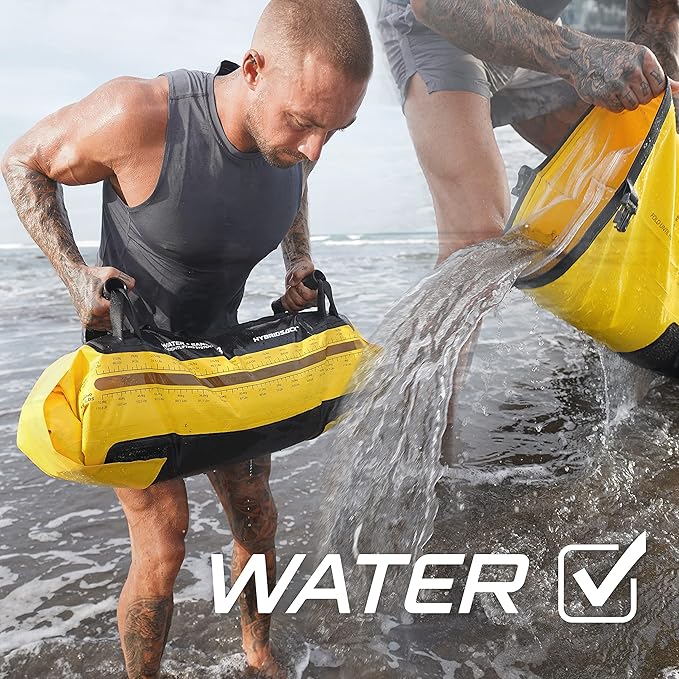 v3 | Portable Water & Sand workout bag up to 120 lbs fillable sandbag adjustable water and sand fitness weights