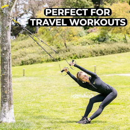 TRX GO Suspension Trainer System, Full-Body Workout for All Levels & Goals, Lightweight & Portable, Fast, Fun & Effective Workouts, Home Gym Equipment or for Outdoor Workouts, Grey