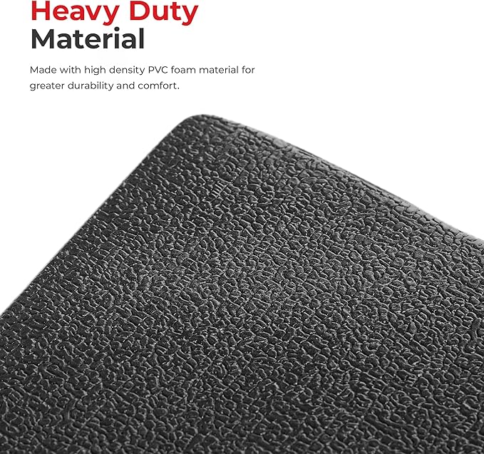 Sunny Health & Fitness Home Gym Mat Floor Protection Non Slip Foam Pad for Treadmill, Bike, Elliptical, Workout, Fitness & Exercise Equipment - Available in 4 Size Options