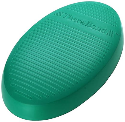 THERABAND Stability Trainer Pad, Beginner Level Green Foam Pad, Balance Trainer & Wobble Cushion for Balance & Core Strengthening, Rehabilitation, & Physical Therapy, Round Sport Balance Trainer