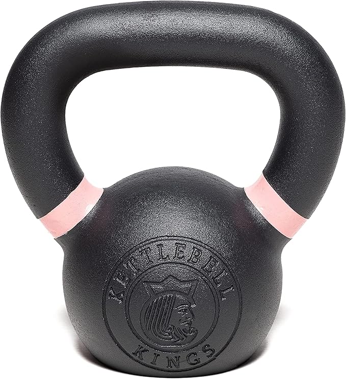 Kettlebell Kings Powder Coated Kettlebell Weights 5-90 LB | Workout Gym Equipment & Strength training sets for Women & Men | Durable Coating for Grip Strength, Rust Prevention