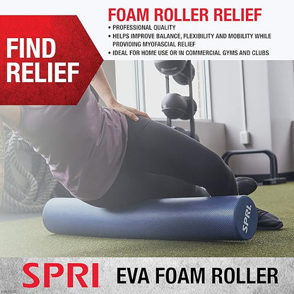 SPRI Foam Roller High Density Closed Cell EVA Foam (Available in 12 & 36-Inch Lengths)