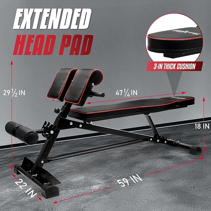 Yes4All Roman Chair, Multi-Functional Weight Bench, Sit Up Bench