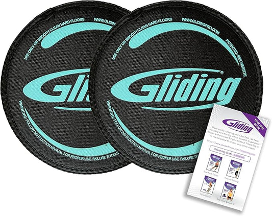 Gliding Discs for Working Out - Exercise Sliders for Carpet & Hardwood Floors 1 Pair, Authentic Workout Sliders Disc for Full Body Resistance Workout, Includes 4 Streaming Video Workouts