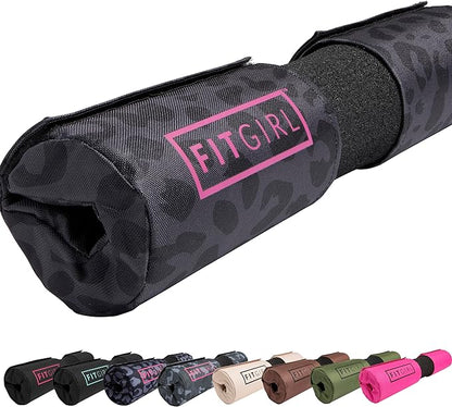 FITGIRL - Squat Pad and Hip Thrust Pad for Leg Day, Barbell Pad Stays in Place Secure, Thick Cushion for Comfortable Squats Lunges Glute Bridges, Olympic Bar and Smith Machine