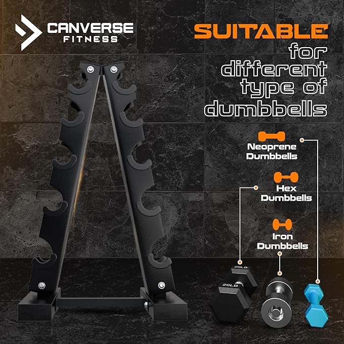 A-Frame Dumbbell Weight Rack storage Rack, Steel Dumbbell Holder, Dumbbell Stand & Weight Racks for Home Gym, (Rack ONLY)