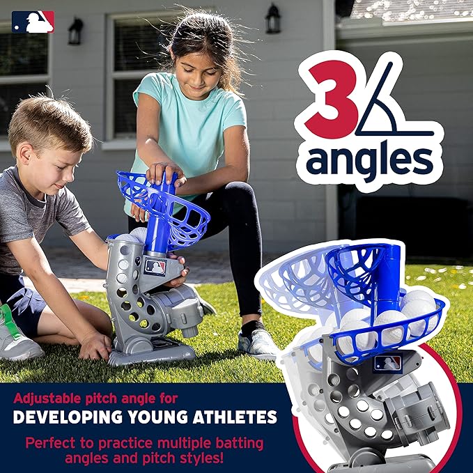 Franklin Sports MLB Kids Electronic Baseball Pitching Machine (6) Plastic 3+