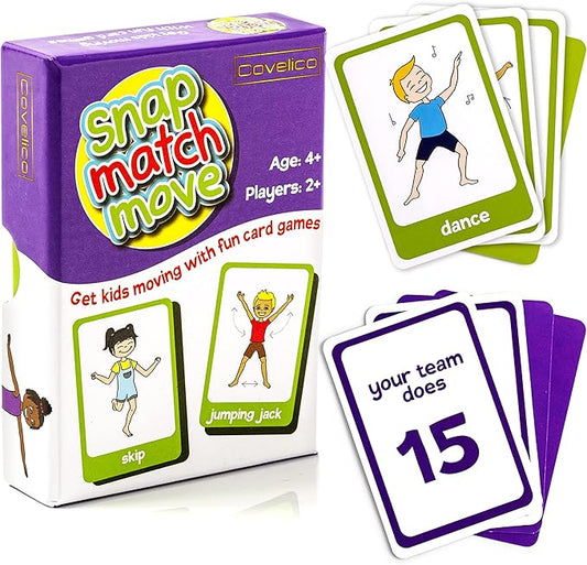 Exercise Cards for Kids - Kids Exercise Equipment for Indoors & Exercise Games for Kids, PE Teacher Supplies for Classroom Exercise & Recess Equipment, Kids Fitness Equipment, Adapted PE Equipment