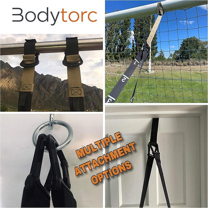 Suspension Trainer, Green, Full Body Workouts at Home 450lbs Weight