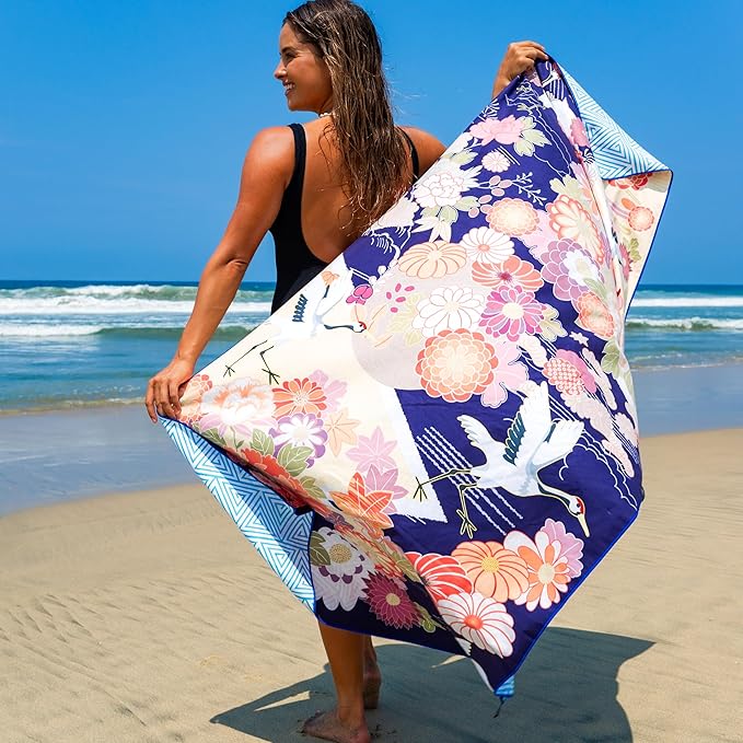 Elite Trend Microfiber Beach Towel - Extra Large 78x35 Inch Sand Free Quick Dry Towel for Travel, Swimming, Pool, Yoga, Hiking, Camping – Lightweight Fast Drying Microfiber Towel Compact for Adults