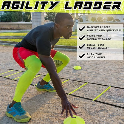 Agility Ladder Speed Training Equipment includes 5 Speed