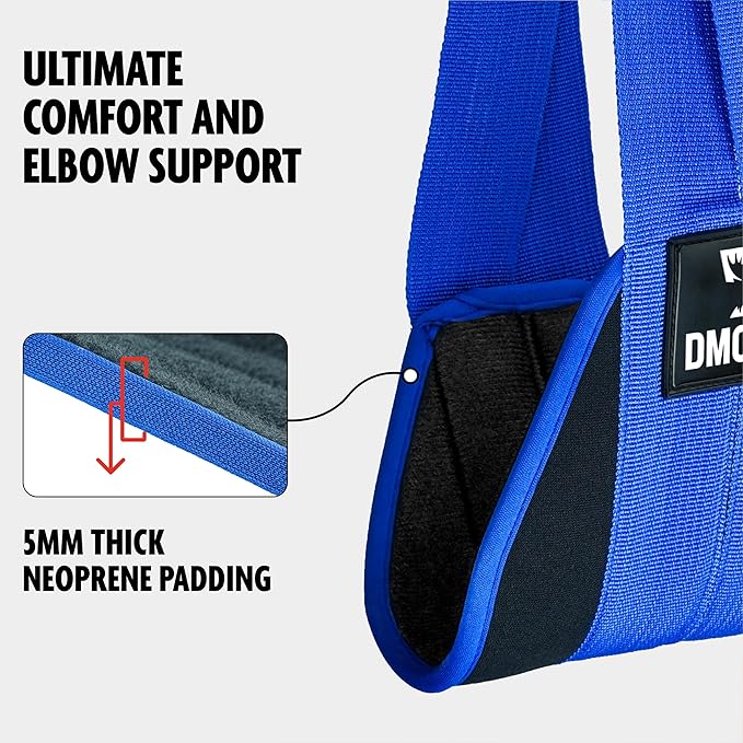 DMoose Fitness Hanging Ab Straps for Pull Up Bar & Core Strength Training - Thick Padded Arm Strap for Ab Swing with 2 Rust-Resistant Carabiners - Pull Up Straps for Ab Workouts at Home and Gym (Pair)