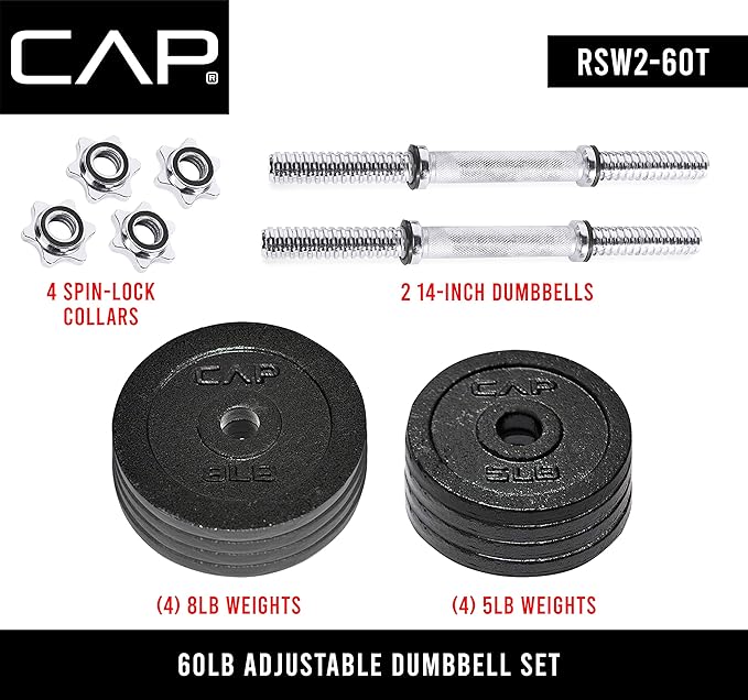 CAP Barbell Adjustable Dumbbell Weight Set