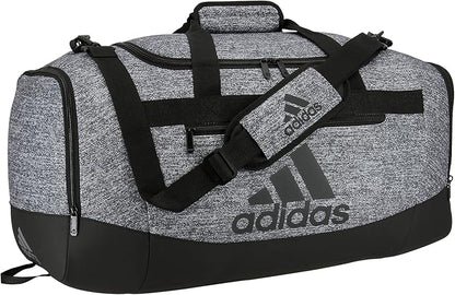 adidas Defender 4 Medium Duffel Bag, Jersey Onix Grey/Black, One Size