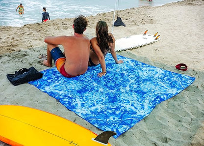 Elite Trend Microfiber Beach Towel - XXL 72x72 Inch Sand Free Quick Dry Towel for Travel, Swimming, Pool, Yoga, Hiking, Camping – Lightweight Fast Drying Microfiber Towel Compact for Adults