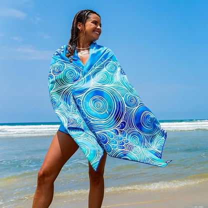 Elite Trend Microfiber Beach Towel - Extra Large 78x35 Inch Sand Free Quick Dry Towel for Travel, Swimming, Yoga, Camping – Lightweight Fast Drying Microfiber Towel