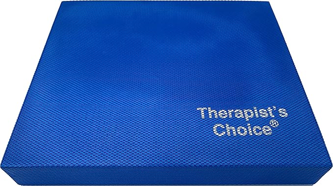 Therapist’s Choice Large (15.5" x 13.5" x 2.3") Balance Pad, Made from Closed Cell Foam (Blue, Large)