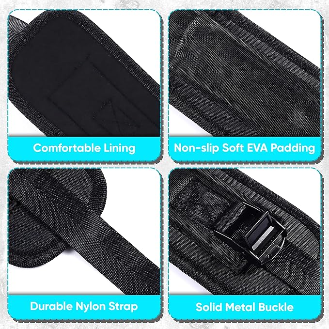 Customizable Hip Thrust Belt Strap for Dumbbells, Glute Exercise Gear, Perfect for Weightlifting, Home Workout with Added Comfort, The Ultimate Booty Sculptor