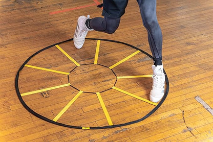 Agility Trainer – Circle Speed and Agility Ladder for High Intensity Reactive Footwork Drills and Skills – A Circular Piece of Reaction Training Equipment That Changes The Way You Move