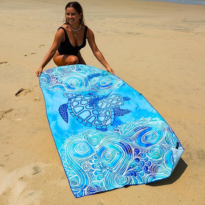 Elite Trend Microfiber Beach Towel - Extra Large 78x35 Inch Sand Free Quick Dry Towel for Travel, Swimming, Yoga, Camping – Lightweight Fast Drying Microfiber Towel