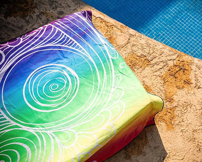 Elite Trend Microfiber Beach Towel - Extra Large 78x35 Inch Sand Free Quick Dry Towel for Travel, Swimming, Pool, Yoga, Hiking, Camping – Lightweight Fast Drying Microfiber Towel Compact for Adults