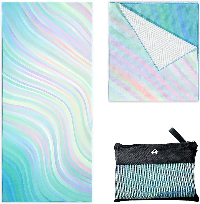 Elite Trend Microfiber Beach Towel - Extra Large 78x35 Inch Sand Free Quick Dry Towel for Travel, Swimming, Pool, Yoga, Hiking, Camping – Lightweight Fast Drying Microfiber Towel Compact for Adults