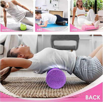 Yes4All High Density Foam Roller for Back, Variety of Sizes & Colors for Yoga, Pilates - Fuschia Rose - 24 Inches