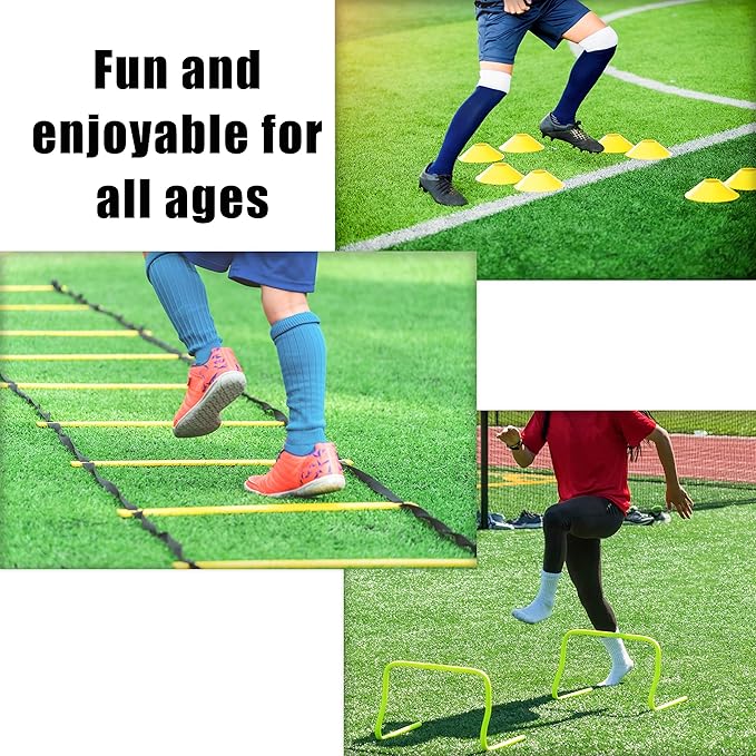 Upper Midland Products Agility Hurdles Ladder Set 2 Running