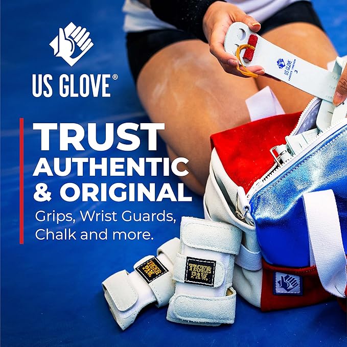 Tiger Paw Authentic Gymnastics Wrist Supports (Sold in Pairs) - Original Competition-Grade Gymnastics Wrist Guards, Wrist Support Braces, Adjustable, Made in USA Hand Wraps