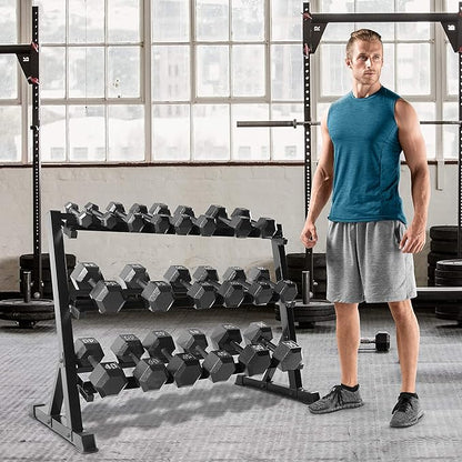 CAP Barbell Dumbbell Rack | 5-50lb or 5-75lb Dumbbell Storage | Multiple Options