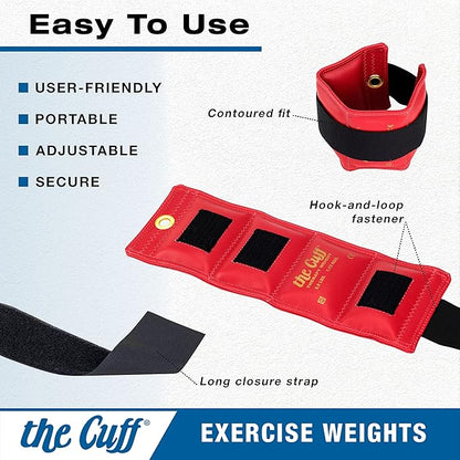 Original Adjustable Ankle and Wrist Weight for Training, Dance, Running, Toning, and Physical Therapy for Men and Women, 9 Piece Set (1 each: 1, 1.5, 2, 2.5, 3, 4, 5, 7.5, 10 lb.)