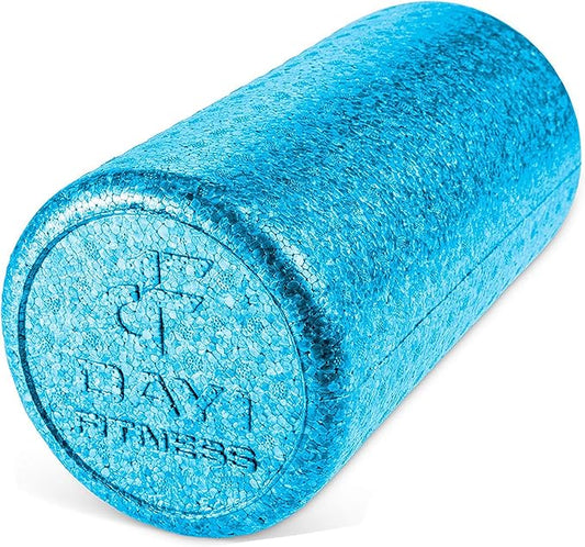 High-Density Round Foam Rollers - 4 Size and 8 Color Options - Massage Rollers for Stretching, Deep Tissue and Myofascial Release