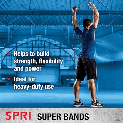 SPRI Superbands - Resistance Band for Assisted Pull-ups, Core Fitness, and Strength Training Resistance Exercises - Versatile Tool for Flexibility, Stamina, and Balance - 0.5", Orange