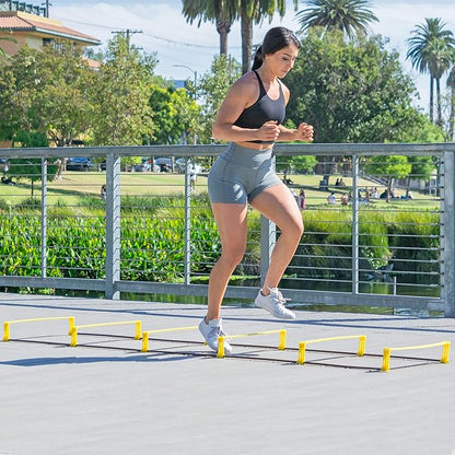 ProsourceFit Raised Speed & Agility Ladder with 6